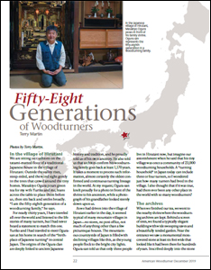 Fifty-Eight Generations of Woodturners - by Terry Martin