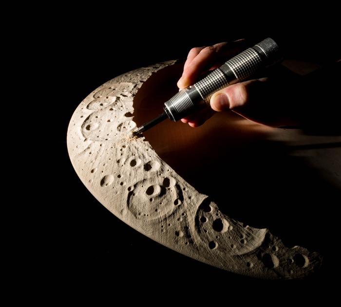 Terry Martin and Zina Burloiu - Moon Table - Carving the moonscape