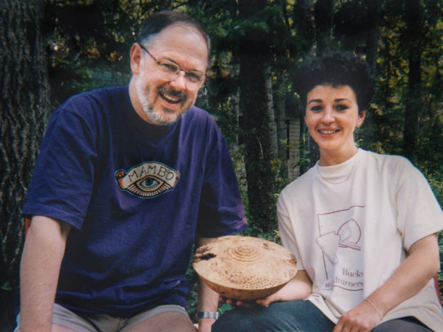 Zina and Terry in Canada, 1998